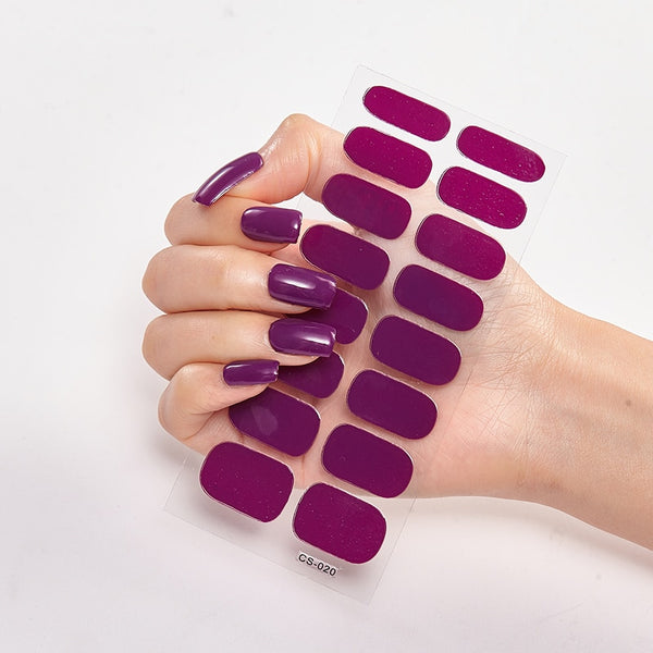 Nail Gel Wraps Pure Solid