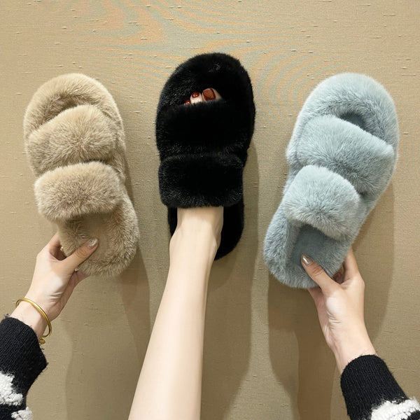 Fuzzy Women Home Slippers