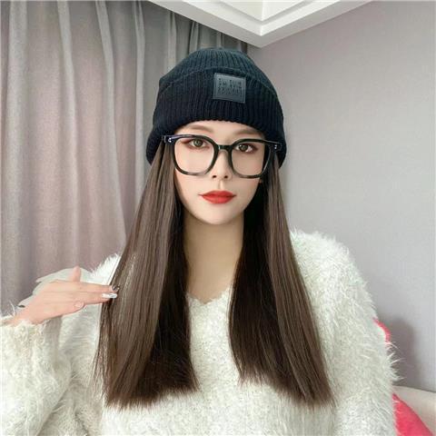 Cozy Wool Fashionable Wig Hat