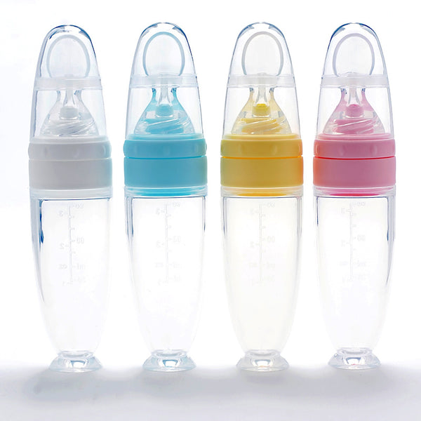 Queeze baby feeding bottle spoon